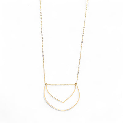Mette Hand-hammered Brass Necklace