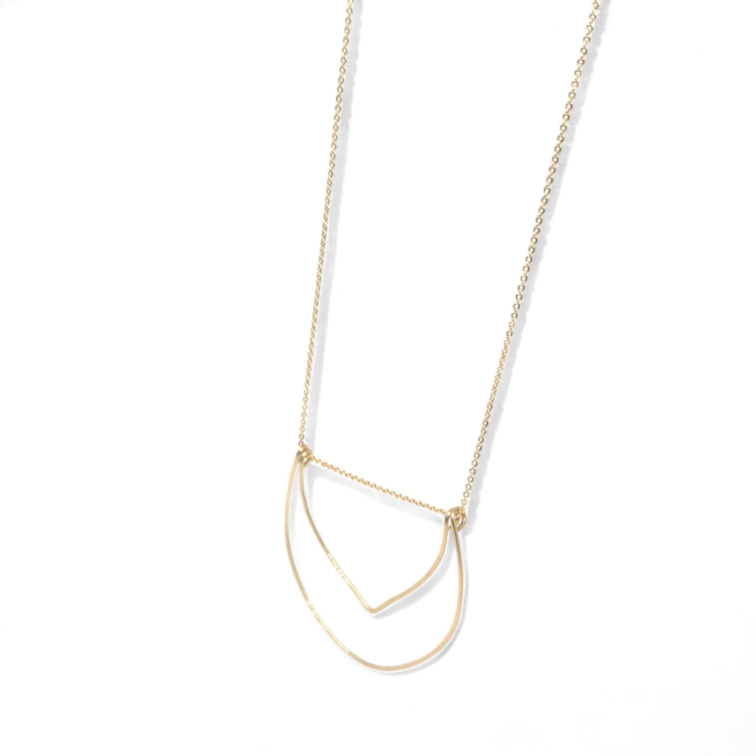 Mette Hand-hammered Brass Necklace