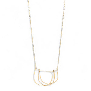 Oline Hand-hammered Brass Necklace
