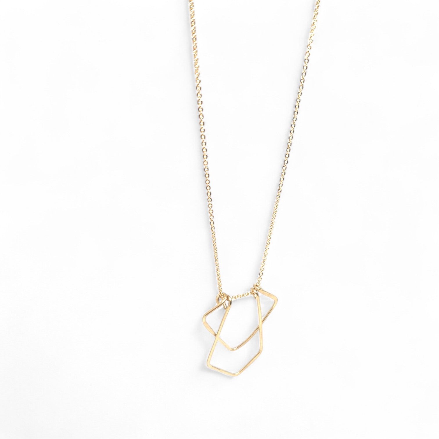 Ylva Hand-hammered Brass Necklace