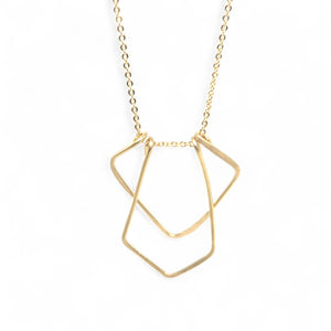 Ylva Hand-hammered Brass Necklace