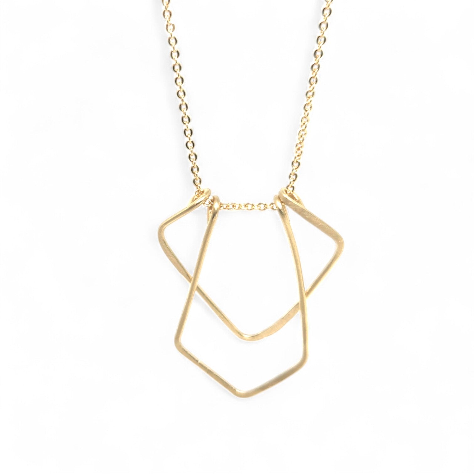 Ylva Hand-hammered Brass Necklace