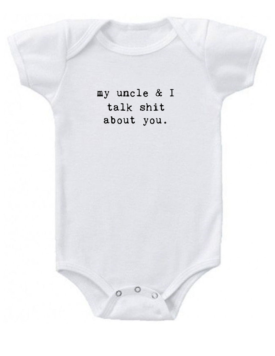 Baby Clothes Cute Uncle Bodysuits Vests Girls Boys Funny Slogan Shower  Gifts