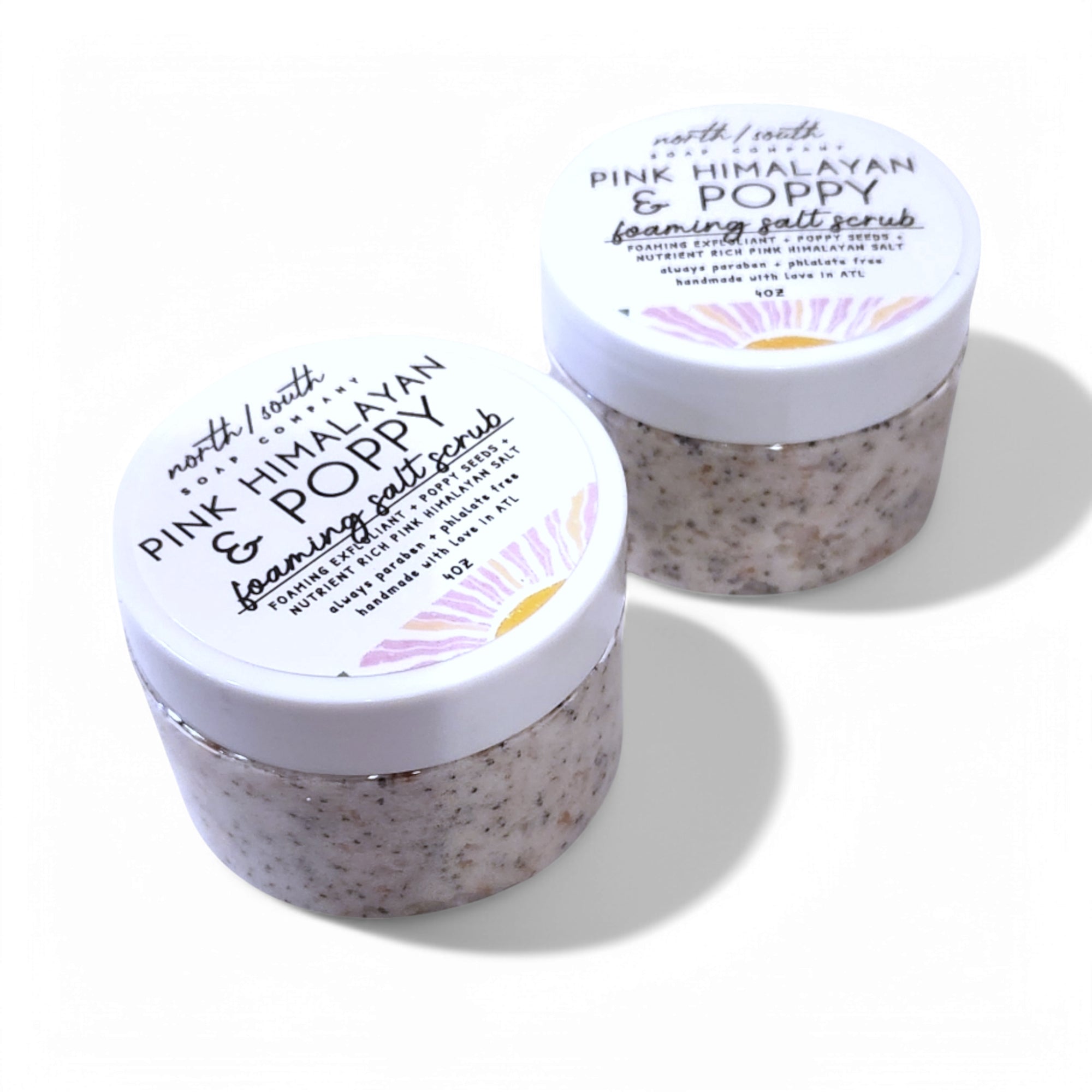 Pink Himalayan and Poppy Seed Foaming Scrub