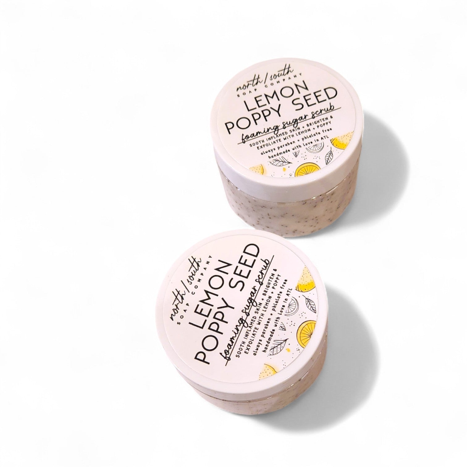 Lemon Poppy Seed Foaming Sugar Scrub