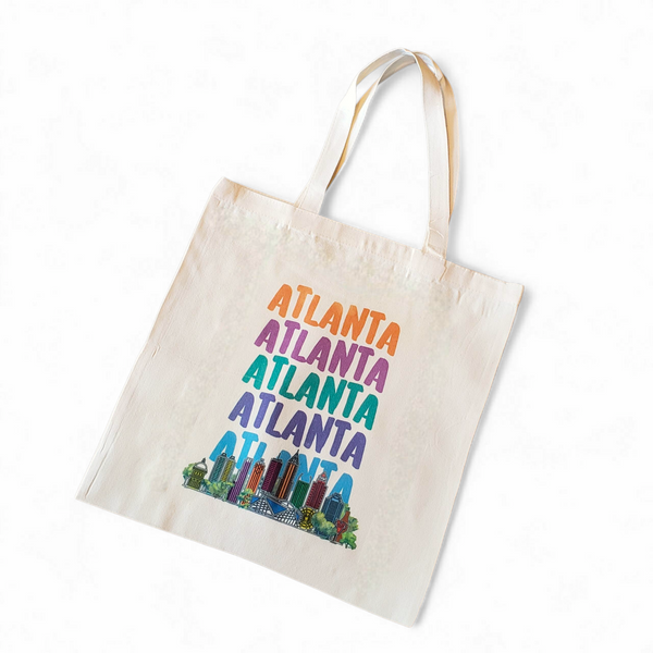 Atlanta Skyline tote bag
