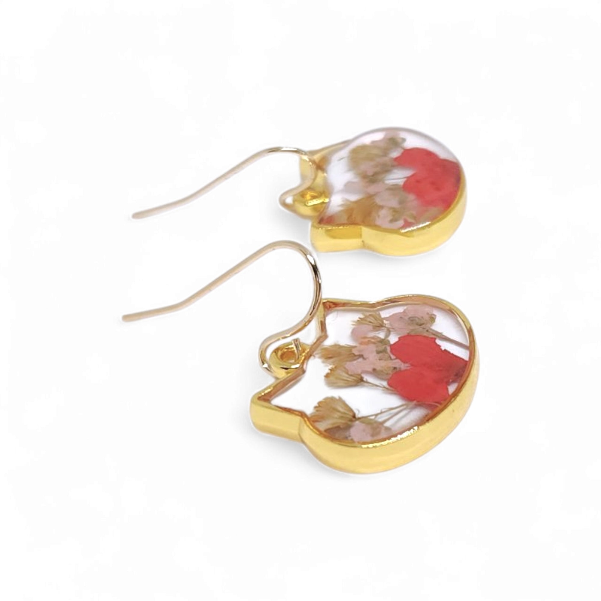 Floral Kitty Botanical Earrings