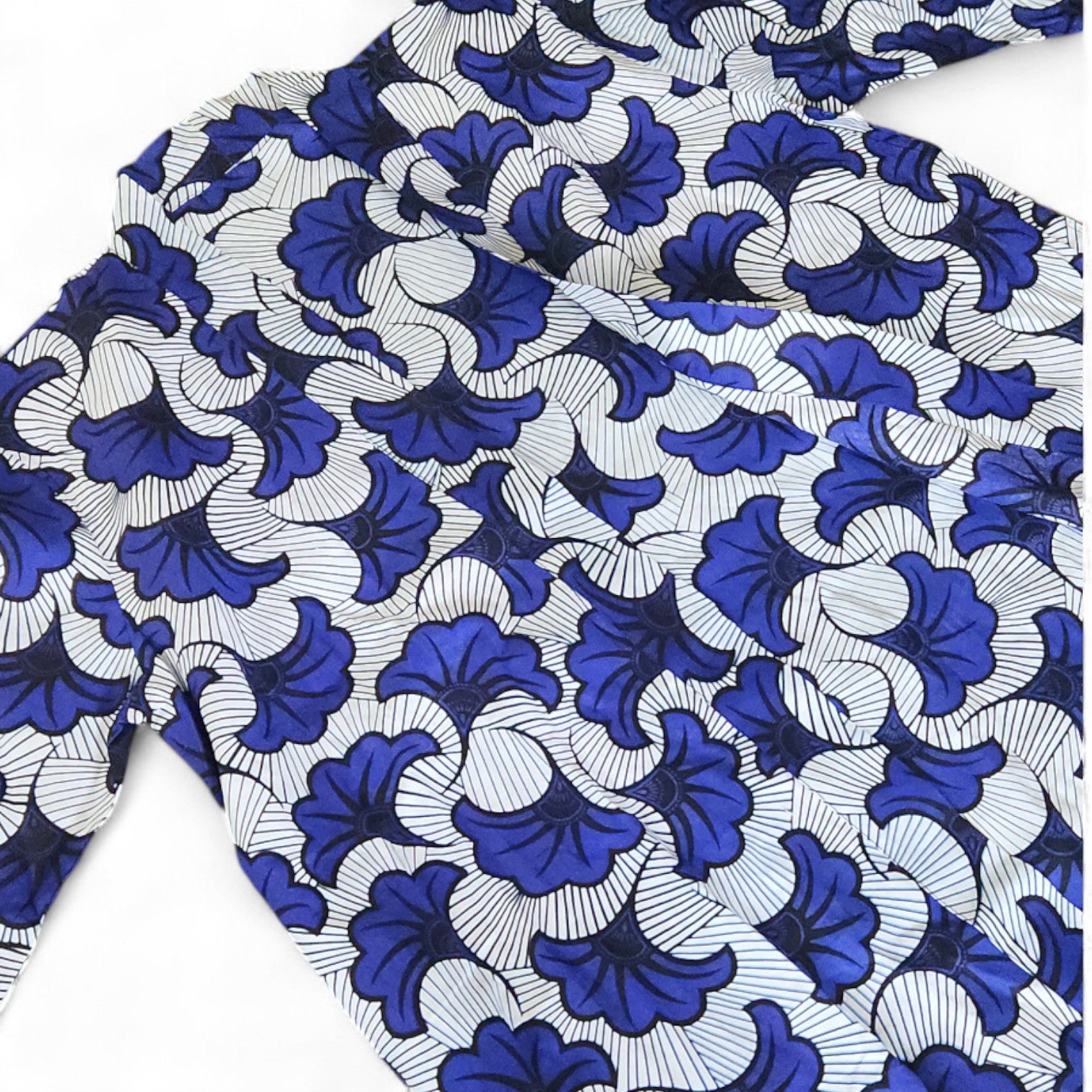 Ginko Leaf Ankara Kimono