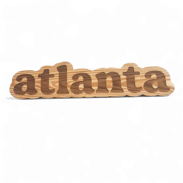 Atlanta Wood Cutout Sign