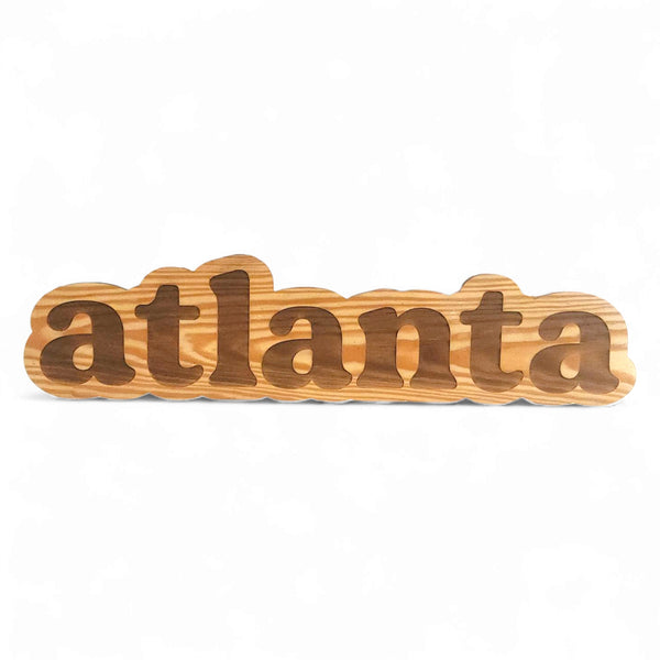 Atlanta Wood Cutout Sign