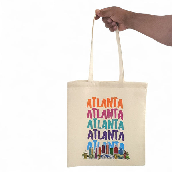 Colorful Atlanta Tote Bag