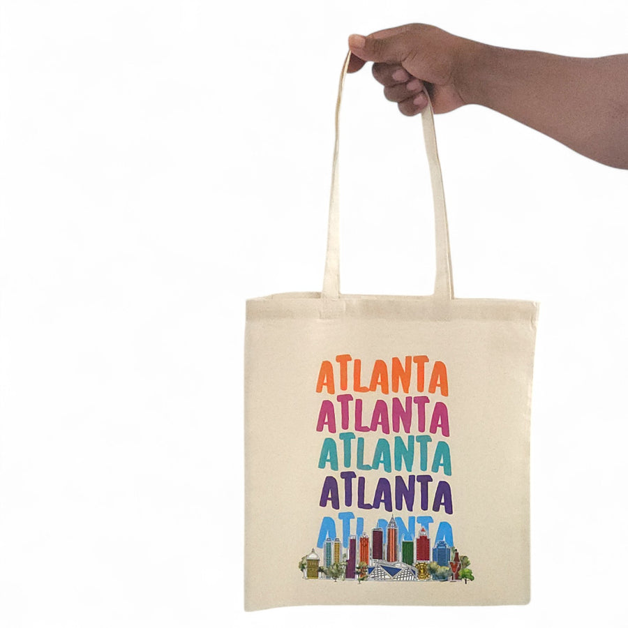Colorful Atlanta Tote Bag