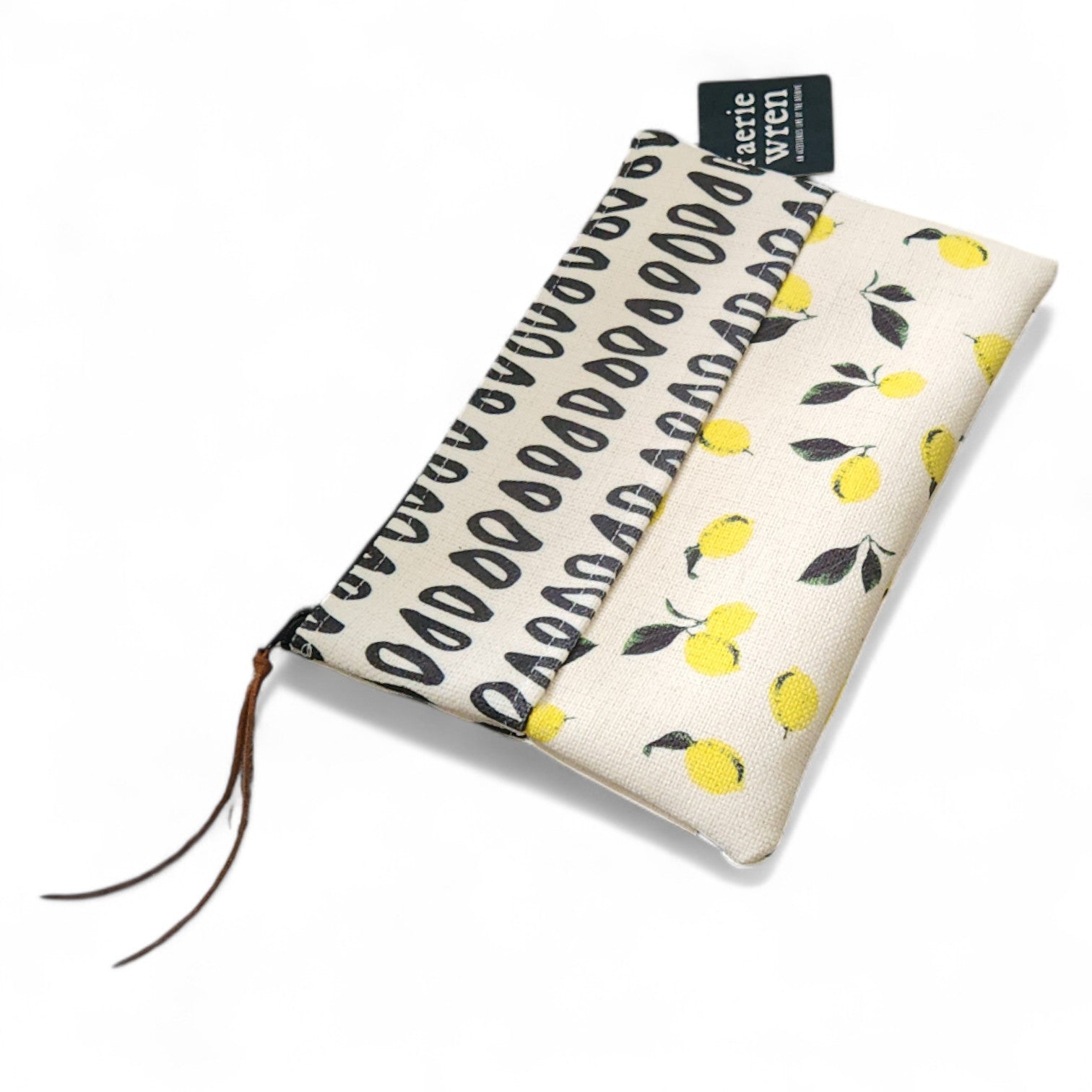 Meri Bi-Pattern Zipper Pouch