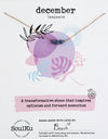 SoulKu - Tanzanite Birthstone Necklace for December - BRTH12