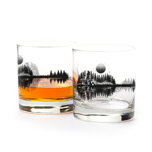 Black Lantern - Nature Guitar Whiskey Glasses
