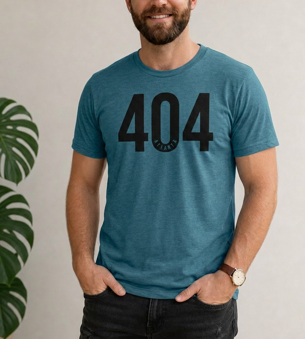 404 ATLANTA T-Shirt - Black Print