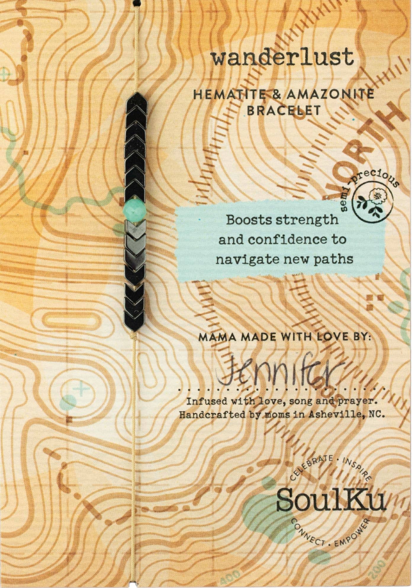 Wanderlust Amazonite Adventure Adjustable Bracelet