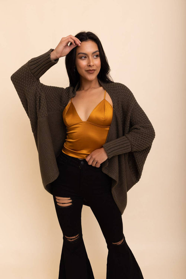 Leto Accessories - Bestselling Bat Sleeve Knit Cardigan! 🦇