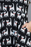 Cute Cat Print Dress