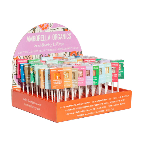 Amborella Organics - Blooming Lollipop Bundle (Eat, Plant & Grow an Herb/Flower)