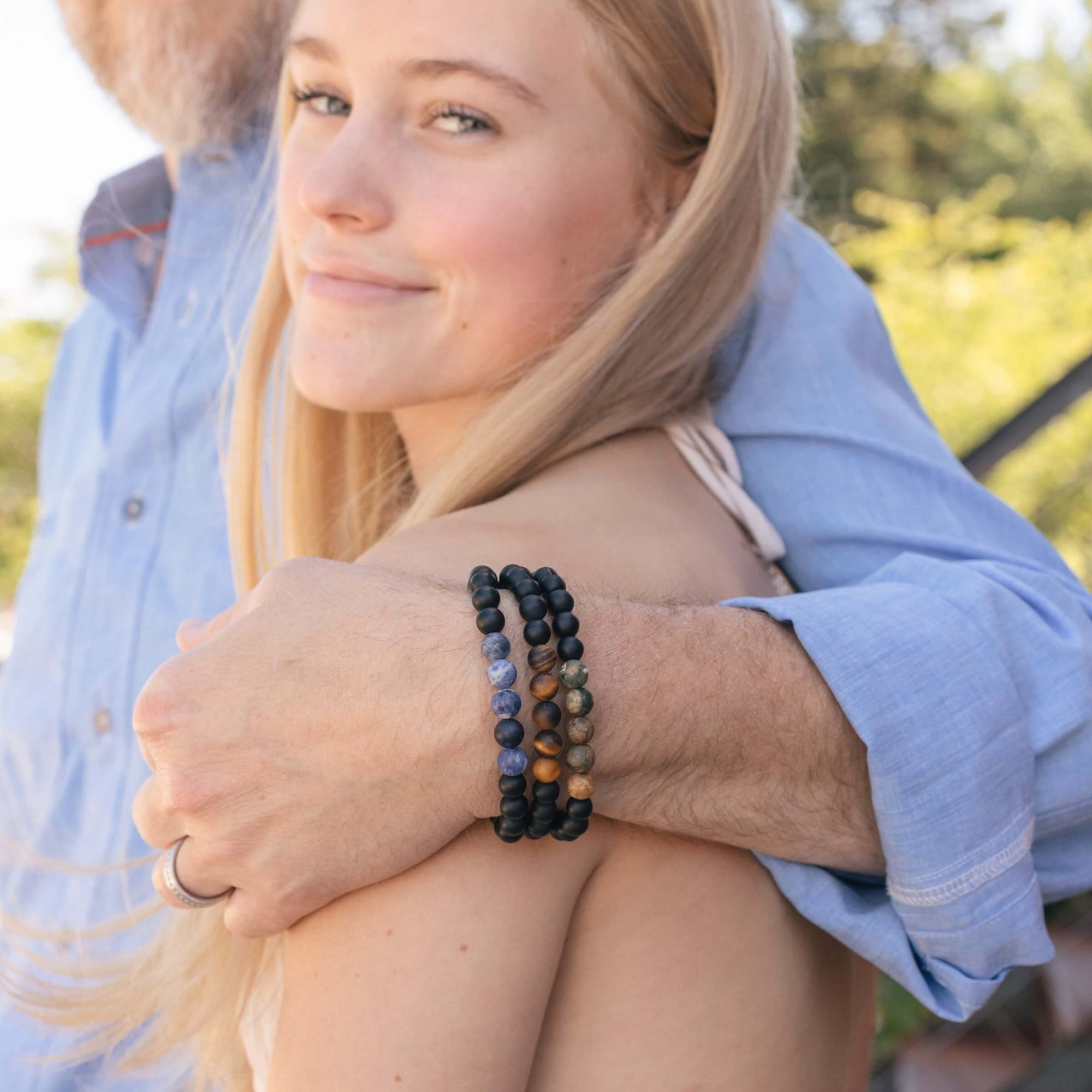 Sodalite Men's Bracelet for Fearless