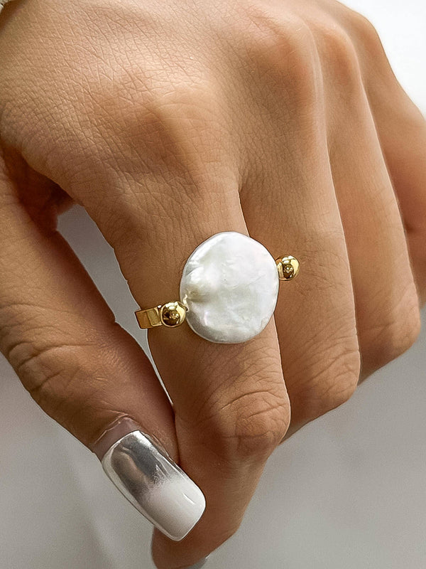 Déodat Non-Tarnish Baroque Pearl Ring