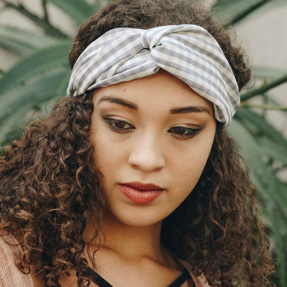 Checkered Knotted Headband