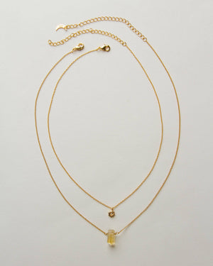 Citrine Sol Necklace Set