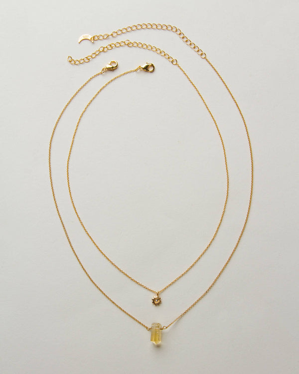 Citrine Sol Necklace Set