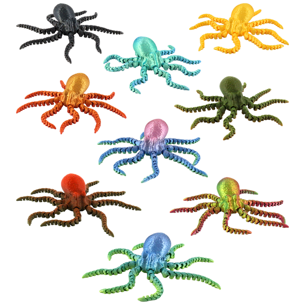 3D Printed Articulated Octopus Fidget Toy