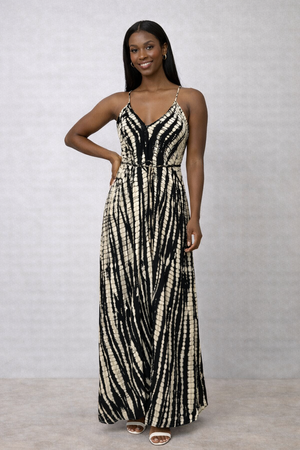 Foutaz LLC - Tie Dye Boho Maxi dress- CASE OF MIXED COLORS