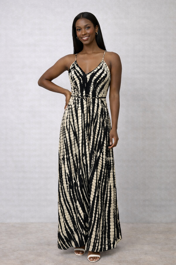 Foutaz LLC - Tie Dye Boho Maxi dress- CASE OF MIXED COLORS