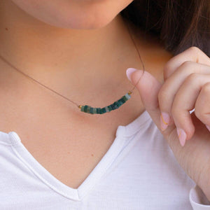 SoulKu - Moss Agate Becoming Necklace for Flourish