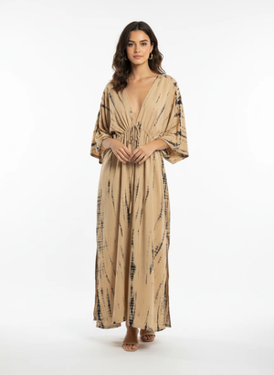 Tie Dye Kaftan Dress