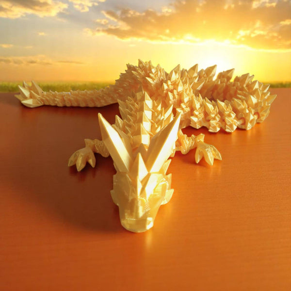PowerTRC 3D Print - 3D Printed Articulated Crystal Dragon