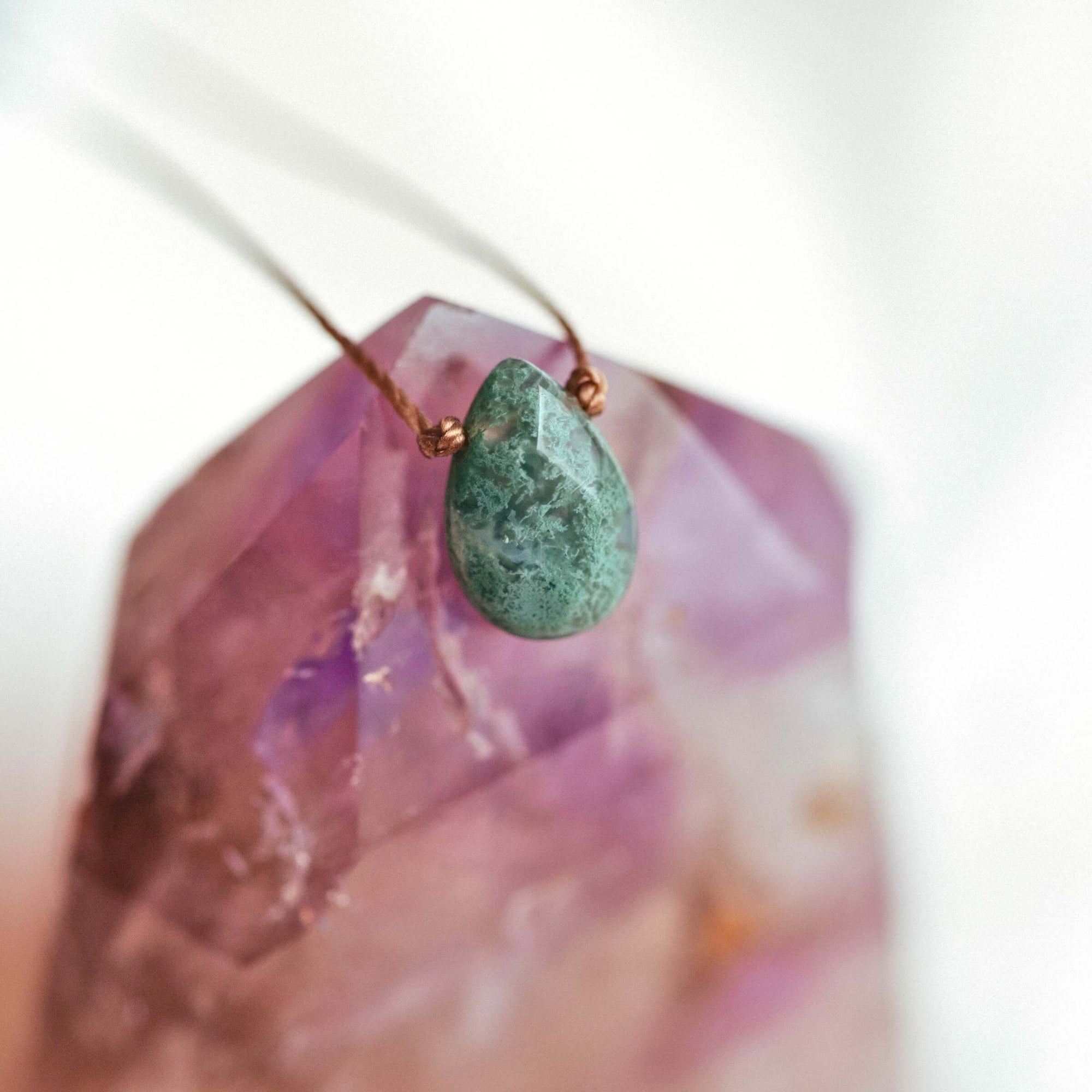 Moss Agate Soul-Full of Light Necklace for Flourish