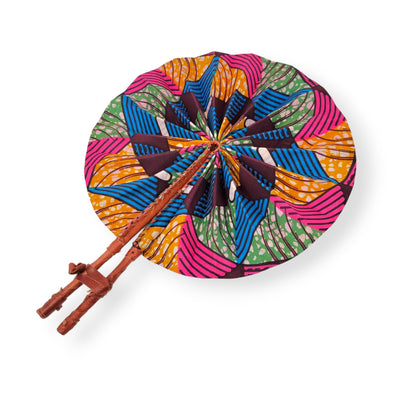 African Hand Fan , Ankara Wicker Fan, African Wall Decor, Hand Woven African Print Hand Fan, Tribal Straw Fan, African Wall Hanging