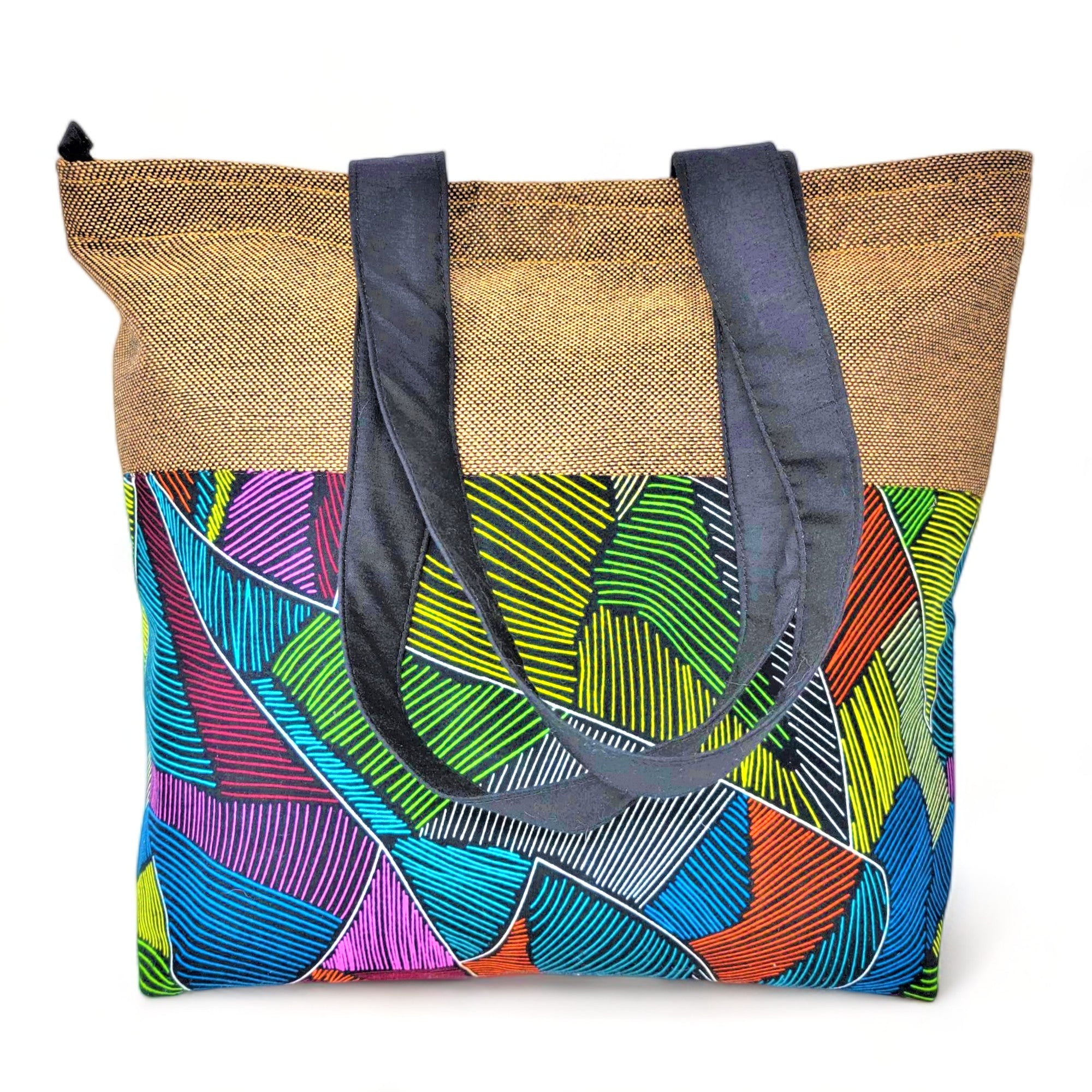 SIMPLE AFRICAN ANKARA TOTE BAGS MULTIPLE PATTERNS SHOPPING BAG