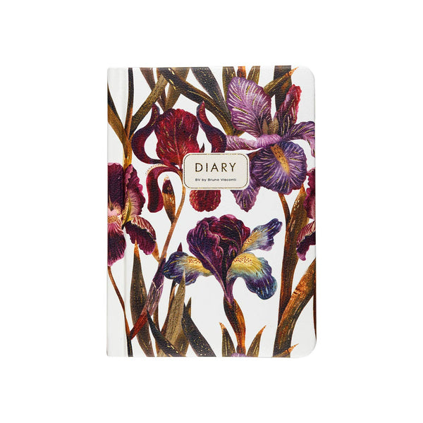 BV by Bruno Visconti - A6 Vegan Leather Hardcover Daily Planner - Irises