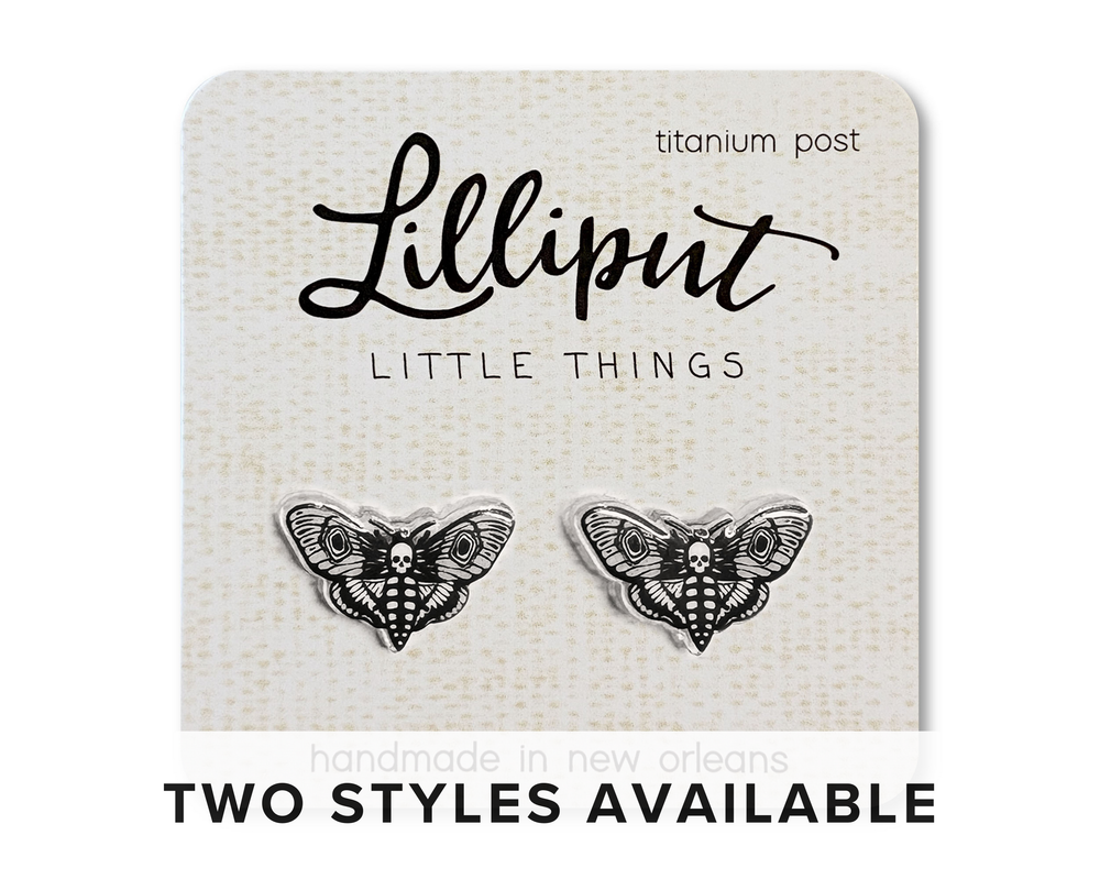 Death's Head Moth Earrings