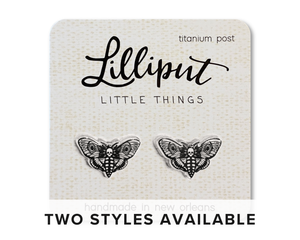 Death's Head Moth Earrings: New Design