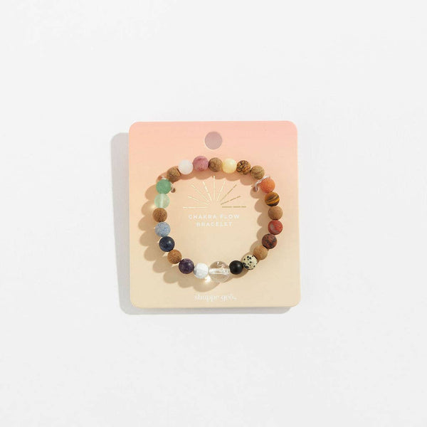 GeoCentral - Chakra Flow Crystal Bead Gemstone Bracelet 8mm