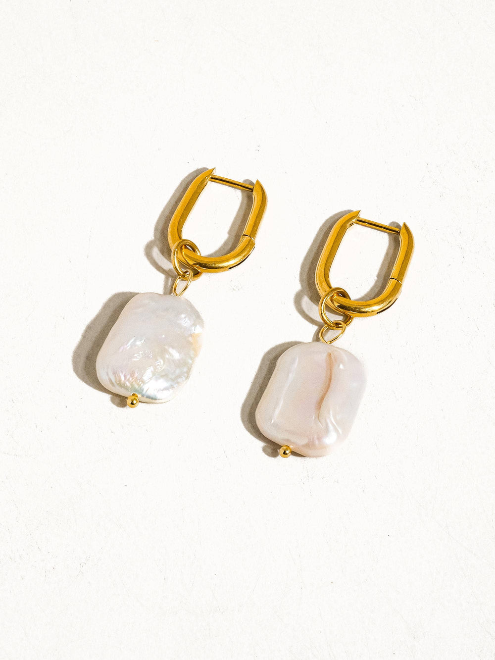 Zaina Gold Non-Tarnish Classic Pearl Earring