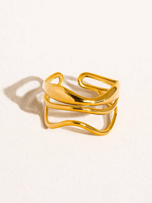 Flânerie by MAIQ - Ozzy 18K Gold Non-Tarnish Abstract Ring