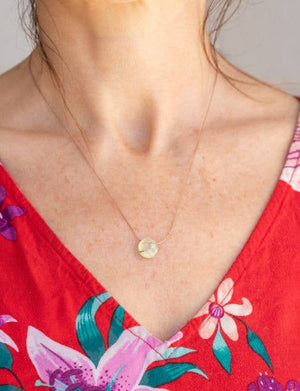 SoulKu - Prehnite Quartz Beam Necklace for I Believe in You