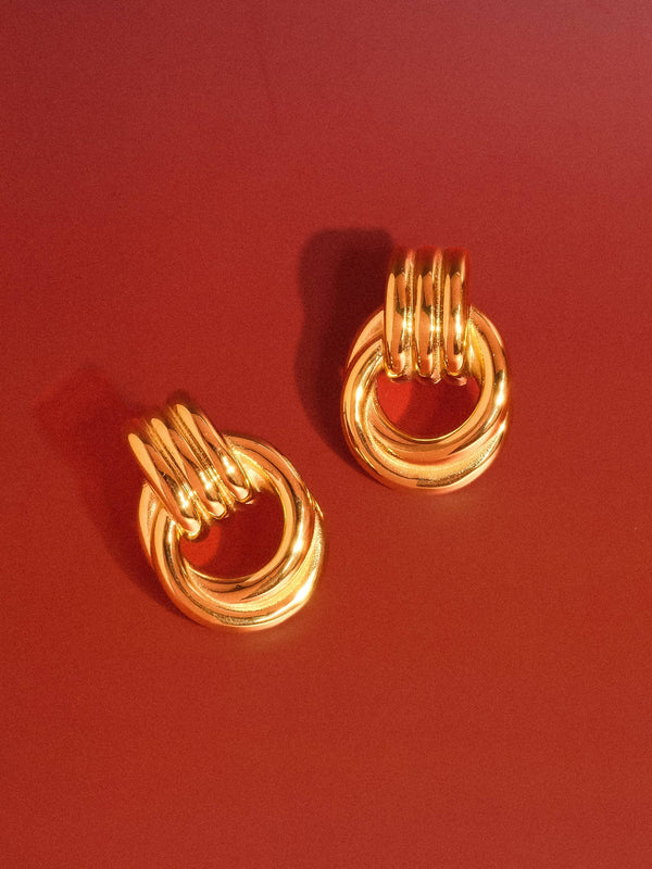 Flânerie by MAIQ - Wanda 18K Gold Non-Tarnish Classic Hoop Earring: Yellow Gold