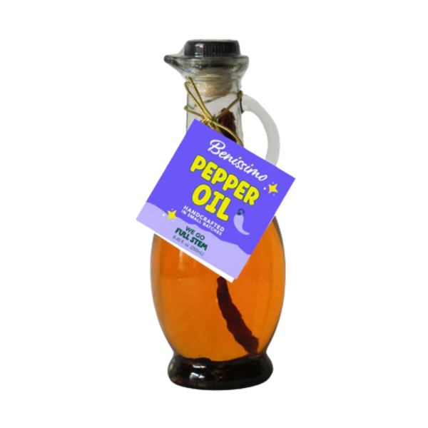 Benissimo / Hongar Farms / Lesley Elizabeth - Pepper Infused EVOO Blend – 8.45 fl oz Cruet