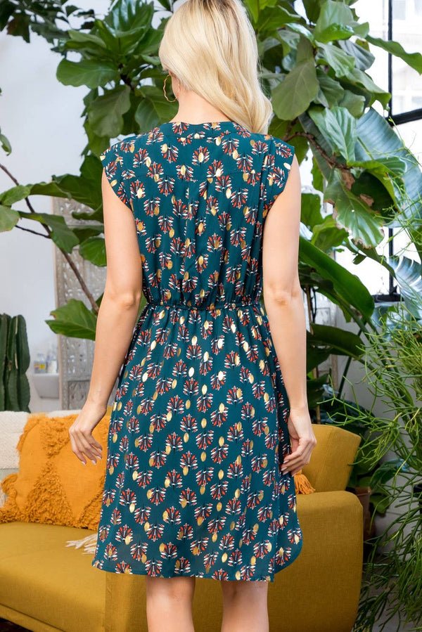 Modern Boho Print Dress