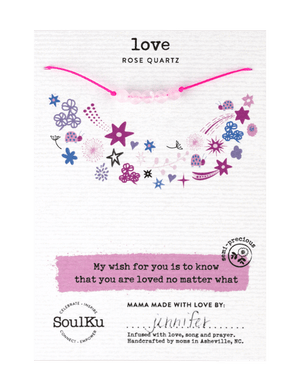 Rose Quartz Little Wishes KIDS Necklace for Love