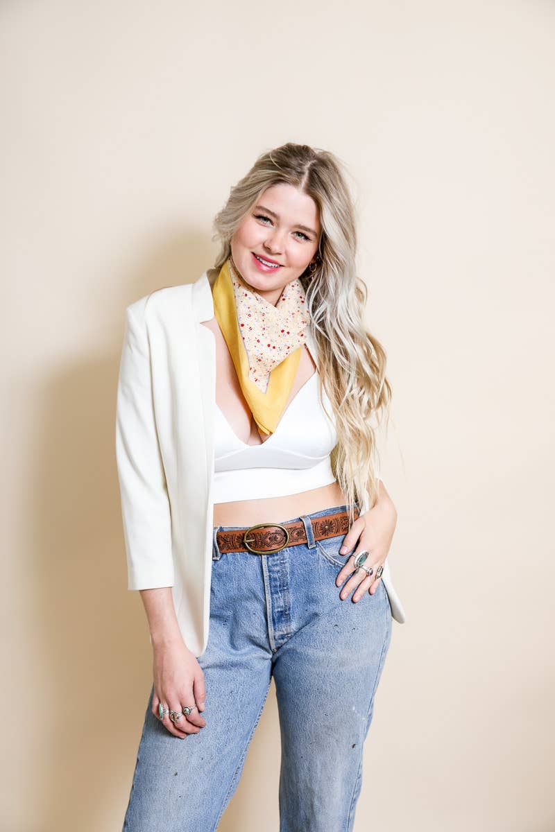 Floral Wide Country Bandana